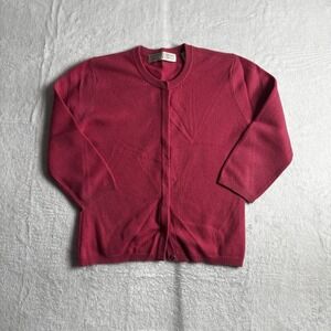 VTG Valerie Stevens Two Ply‎ Cashmere Sweater Long Sleeve V-Neck Women's Small